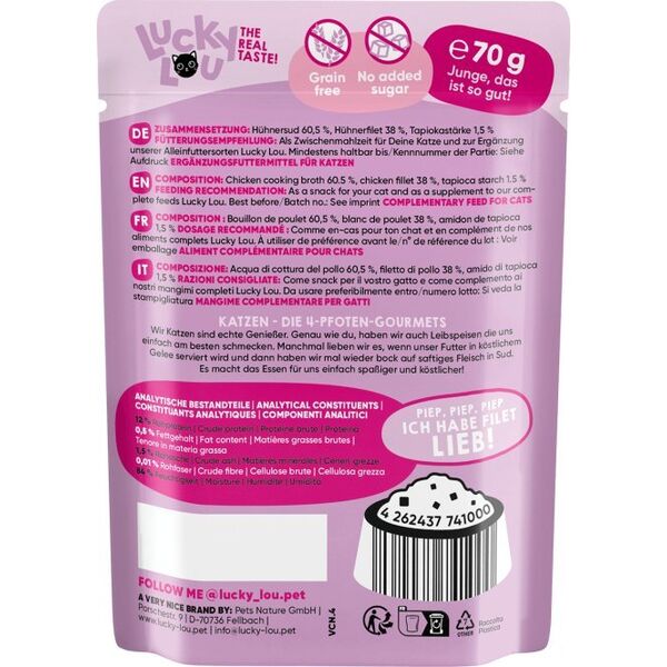 Lucky Lou Lucky Lou Extrafood Kurczak w galaretce saszetka 70g