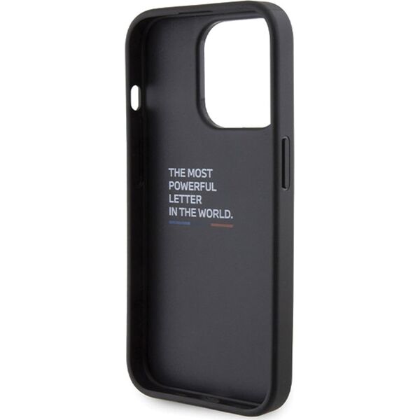 BMW Etui BMW BMHCP15X22GSLK iPhone 15 Pro Max 6.7" czarny/black hardcase Grip Hot Stamp