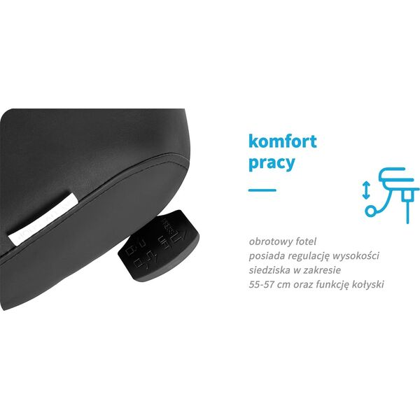 Activeshop Krzesło kosmetyczne Azzurro Special 152 czarne