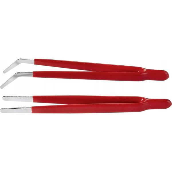 Toolcraft TOOLCRAFT TO-6897171 Pincet-sæt 2 dele Flad-rund, Flad-rund, bøjet