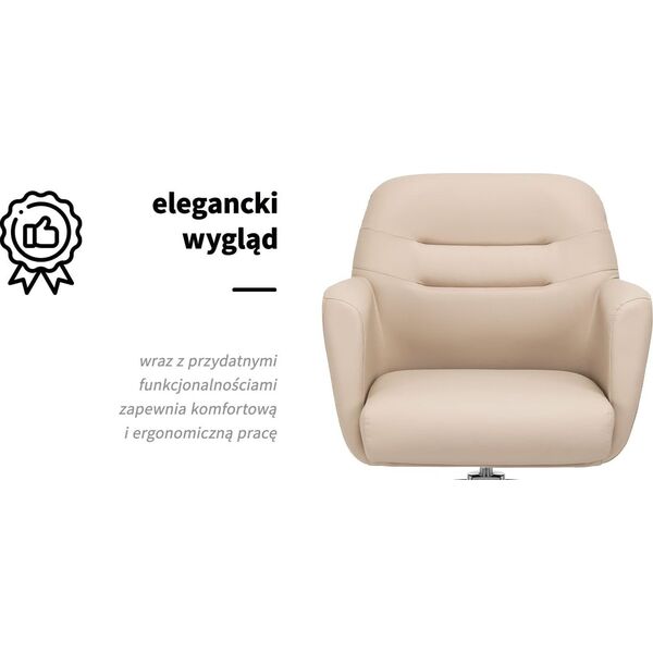 Activeshop Gabbiano fotel fryzjerski Monaco beżowy