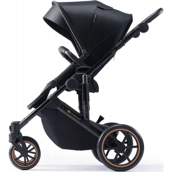 Wózek KinderKraft KINDERKRAFT stroller 3in1 PRIME 2 3IN1 MINK PRO VENEZIAN BLACK, KSPRIM02BLK300I