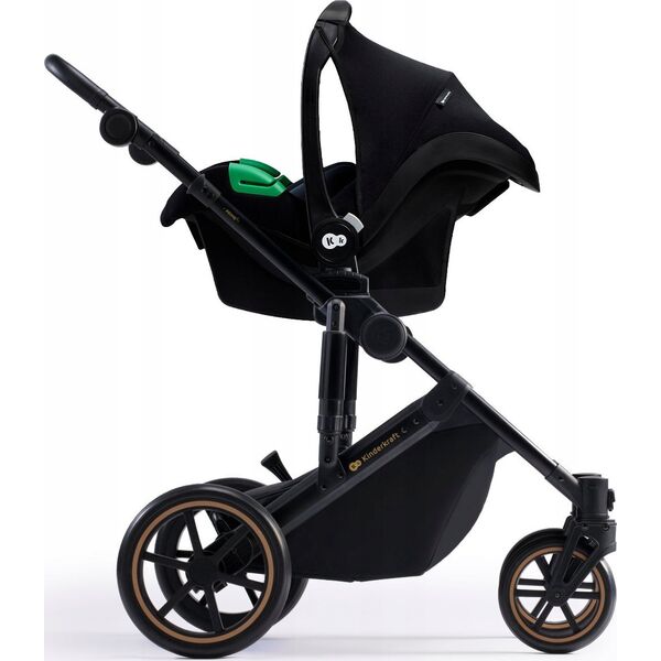 Wózek KinderKraft KINDERKRAFT stroller 3in1 PRIME 2 3IN1 MINK PRO VENEZIAN BLACK, KSPRIM02BLK300I