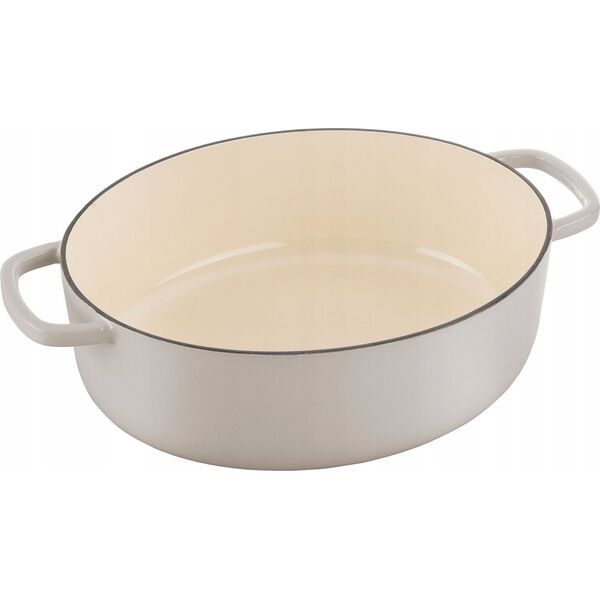 Ballarini Garnek żeliwny owalny Ballarini Bellamonte - Kość słoniowa, 6.5 ltr