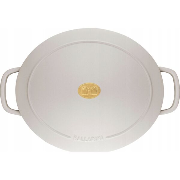 Ballarini Garnek żeliwny owalny Ballarini Bellamonte - Kość słoniowa, 6.5 ltr