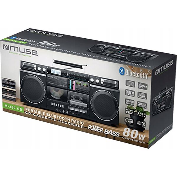 Radioodtwarzacz Muse BOOMBOX MUSE M-380 GB GHETTO czarny