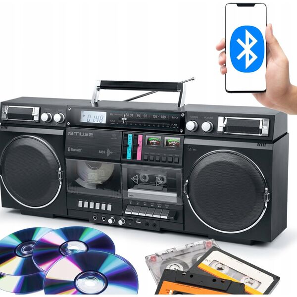 Radioodtwarzacz Muse BOOMBOX MUSE M-380 GB GHETTO czarny