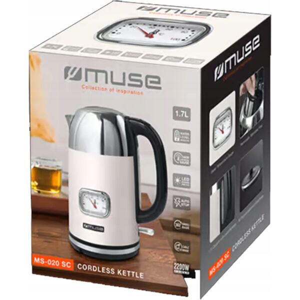Czajnik Muse CZAJNIK MUSE MS-020SC BEZPRZEWODOWY 2000W