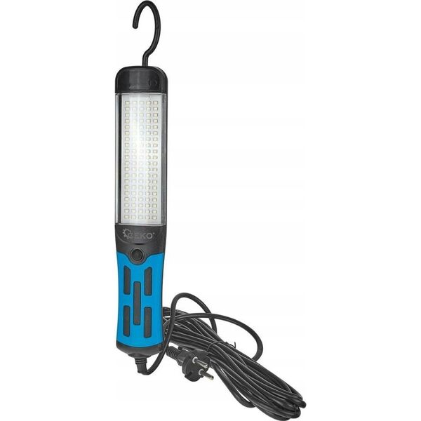 Geko Lampa warsztatowa LED 230V 15W z magnesem, hakiem i kablem 5m (40)