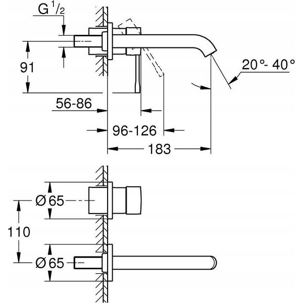 Bateria umywalkowa Grohe Faucet top ESSENCE 29192DC1