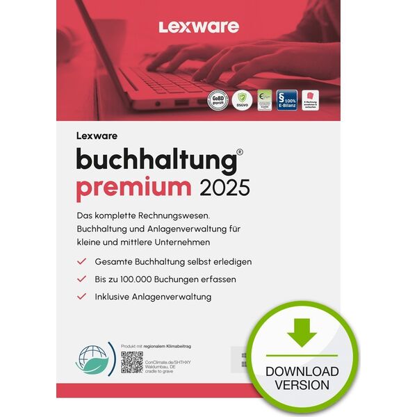 Program Lexware Lexware ESD buchhaltung premium 2025 Download Jahresversion