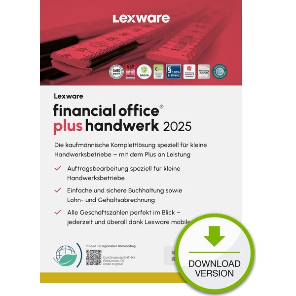 Program Lexware Lexware ESD financial office plus Handwerk 2025 Download