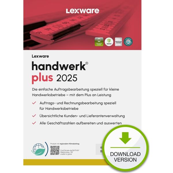 Program Lexware Lexware ESD handwerk plus 2025 Download Jahresversion (365T)