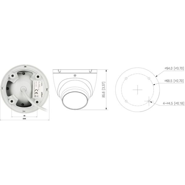 Kamera IP Dahua Technology KAMERA IP IPC-HDW1839T-A-IL-0280B-S6 Smart Dual Light 8.3Mpx 4K UHD 2.8mm DAHUA