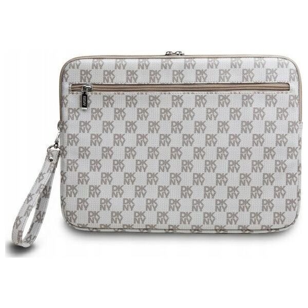 Etui DKNY DKNY Sleeve DKCS16PVSHLE 16"              beżowy/beige Checkered Pattern Printed Stripes