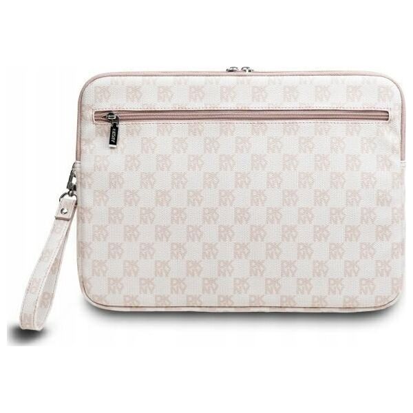Etui DKNY DKNY Sleeve DKCS14PVSHLP 14" różowy/pink  Checkered Pattern Printed Stripes