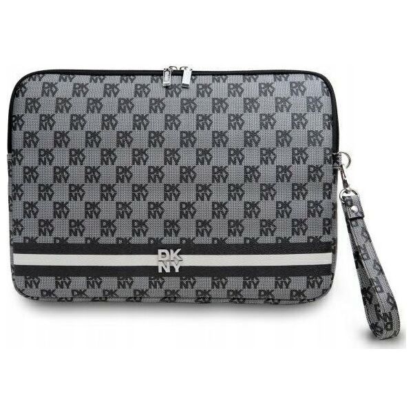 Etui DKNY DKNY Sleeve DKCS16PVSHLK 16"              czarny/black Checkered Pattern Printed Stripes