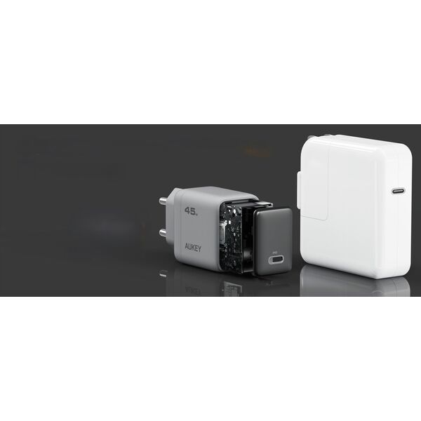 Ładowarka Aukey AUKEY PA-C2 wall charger 45W Gray
