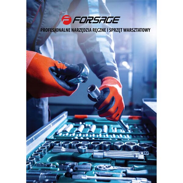 Klucz udarowy Forsage Elektryczny klucz udarowy 1/2" 500Nm 1010W + nasadki