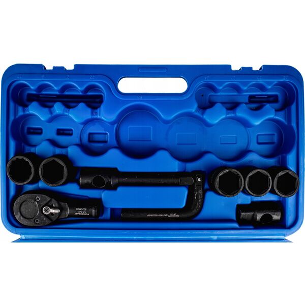 Forcekraft Zestaw narzędzi udarowych 26el. 3/4" (17-50mm) i 1" (55-65mm) (6-kątnych)