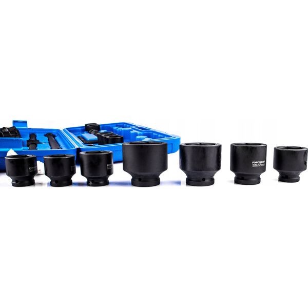 Forcekraft Zestaw narzędzi udarowych 26el. 3/4" (17-50mm) i 1" (55-65mm) (6-kątnych)