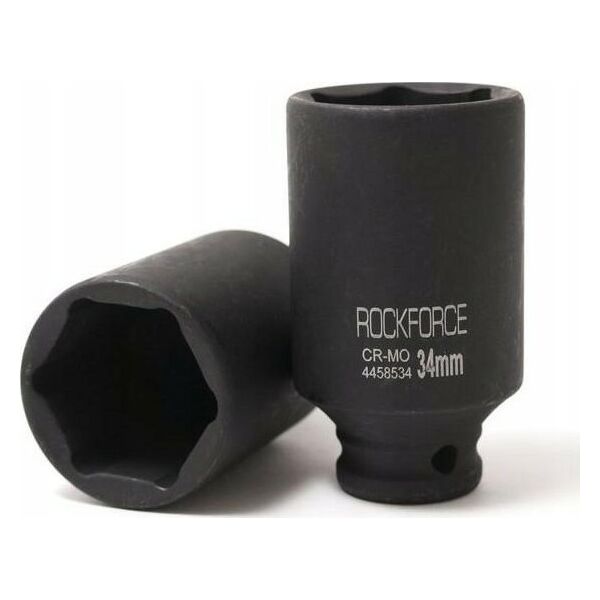 Rockforce Nasadka udarowa głęboka 1/2" 34mm (6-kątna)