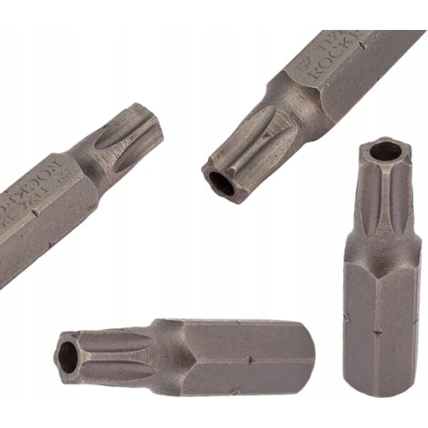 Rockforce Bit TORX T27Hx25 mmL z otworem, 1/4"