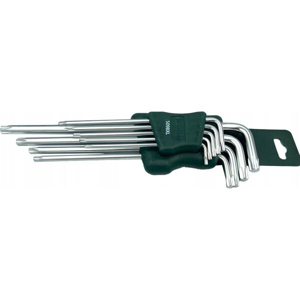 Rockforce Zestaw kluczy TORX ekstra długich 9el. (T10, T15, T20, T25, T27, T30, T40, T45, T50)