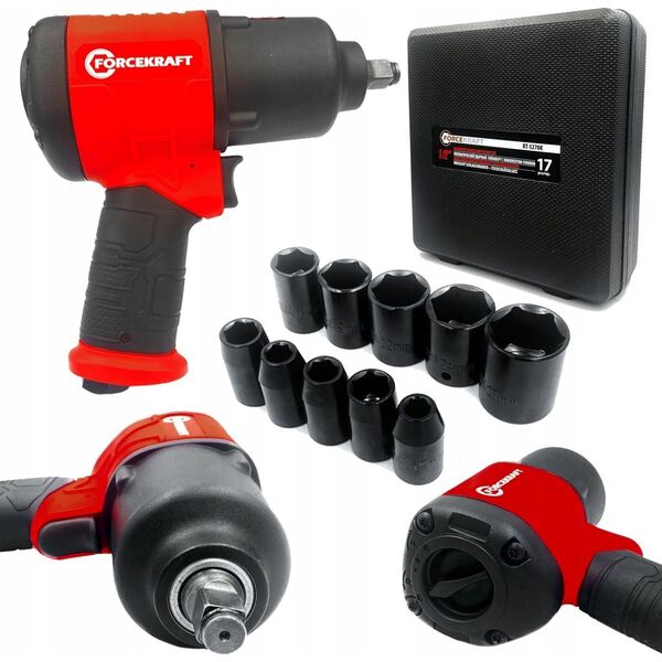 Klucz udarowy Forcekraft Klucz pneumatyczny udarowy TWIN HAMMER 720Nm 1/2"