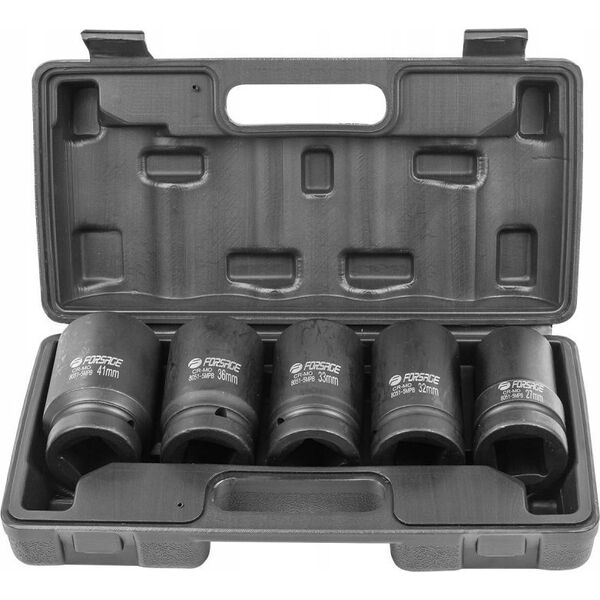 Forsage Zestaw nasadek udarowych głębokich 1" 5el. (6-kątnych) (27-41mm)