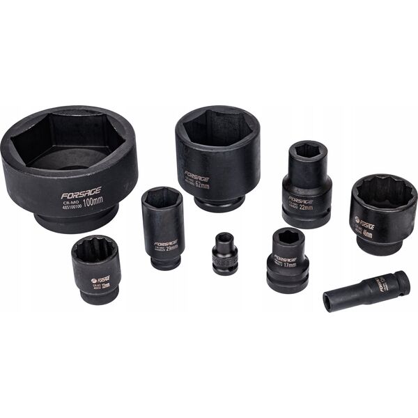 Forsage Nasadka udarowa głęboka 45mm 1" (6-kątna)