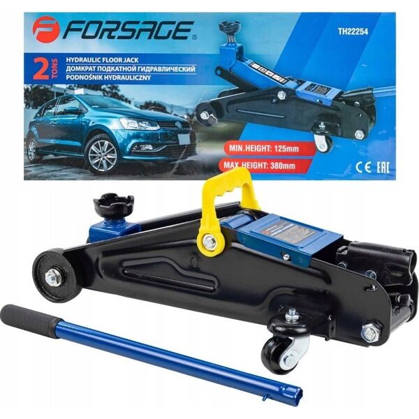 Forsage Podnośnik warsztatowy hydrauliczny 2t (h min 125mm, h max 380mm)