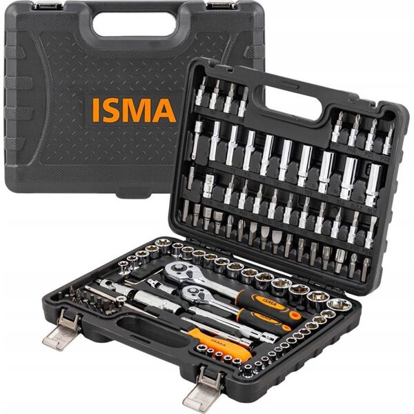 Zestaw narzędzi Isma Zestaw narzędzi 108el. 1/4" i 3/8" (6-kątnych) (4-22mm)