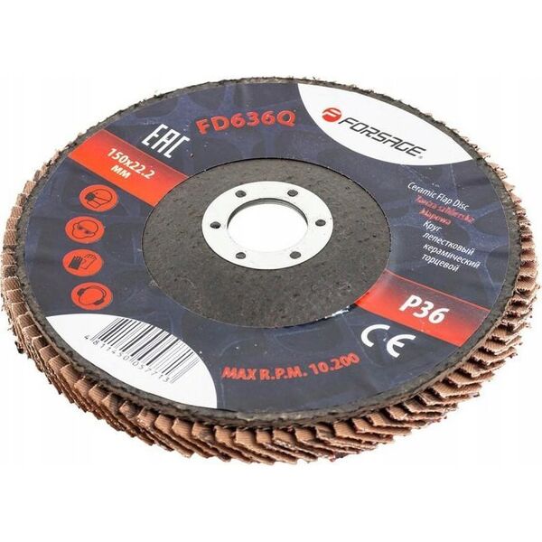 Forsage Tarcza szlifierska listkowa lamelkowa 150x22.2mm P36