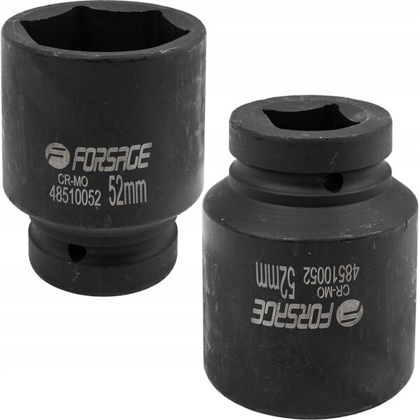 Forsage Nasadka udarowa głęboka 1" 52mm (6-kątna)