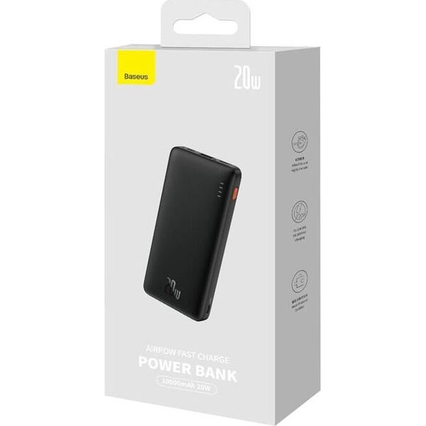 Powerbank Baseus Powerbank Baseus Airpow 10000mAh 20W (czarny)