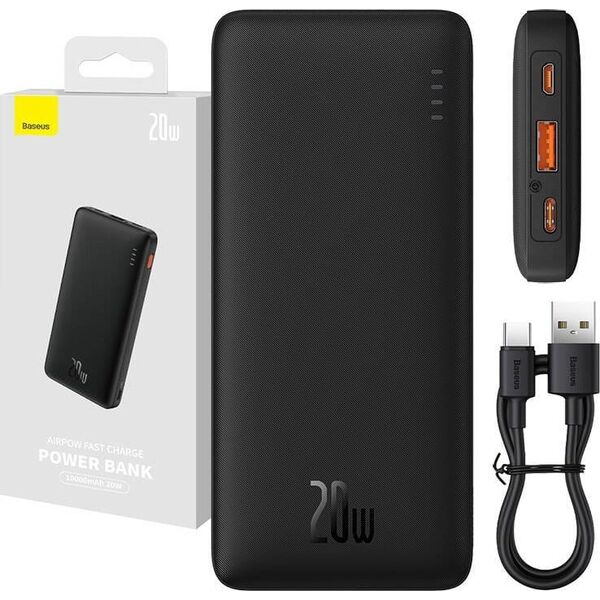 Powerbank Baseus Powerbank Baseus Airpow 10000mAh 20W (czarny)