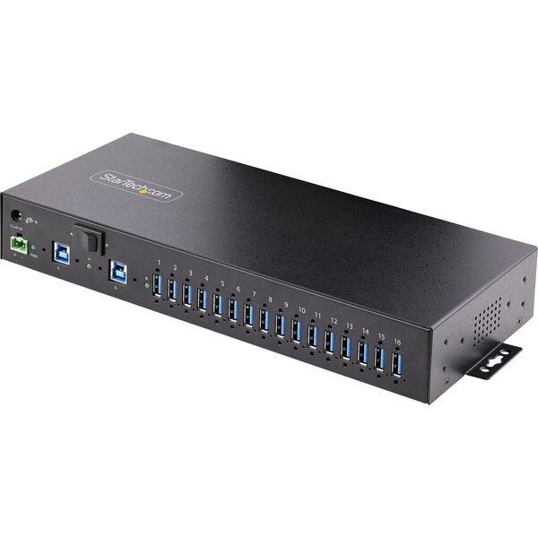 StarTech StarTech S5G16AINDS-USB-A-HUB huby i koncentratory 2 x USB 3.2 Gen 1 (3.1 Gen 1) Type-B 5000 Mbit/s Czarny