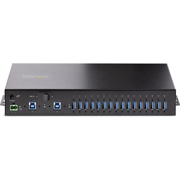 StarTech StarTech S5G16AINDS-USB-A-HUB huby i koncentratory 2 x USB 3.2 Gen 1 (3.1 Gen 1) Type-B 5000 Mbit/s Czarny