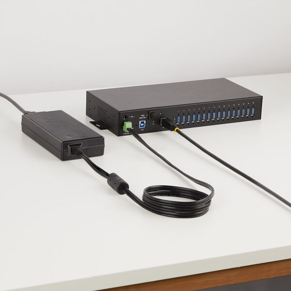 StarTech StarTech S5G16AINDS-USB-A-HUB huby i koncentratory 2 x USB 3.2 Gen 1 (3.1 Gen 1) Type-B 5000 Mbit/s Czarny