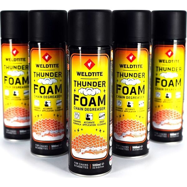 Weldtite Pianka do czyszczenia łańcucha WELDTITE THUNDER FOAM CHAIN DEGREASER 500ml (NEW 2025)