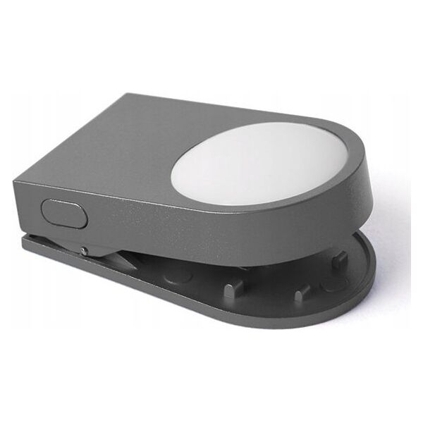 Lampka biurkowa Lexon Lexon Lucie LED clip dark gray/gun LL121X