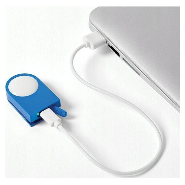 Lampka biurkowa Lexon Lexon Lucie LED clip blue/blue LL121B