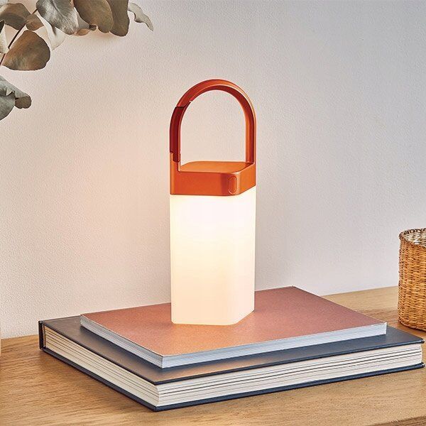 Lampka biurkowa Lexon Lexon Horizon Cordless LED Lamp Orange/Orange LH77O1