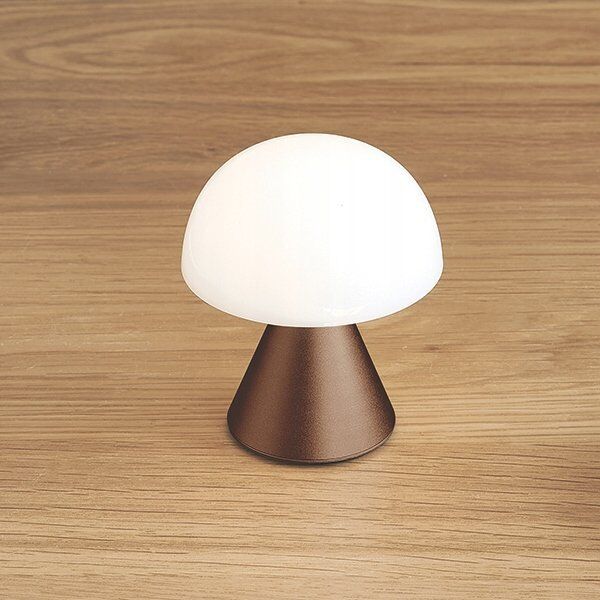 Lampka biurkowa Lexon Lexon Mina Mini LED Lamp Brown LH60BZ