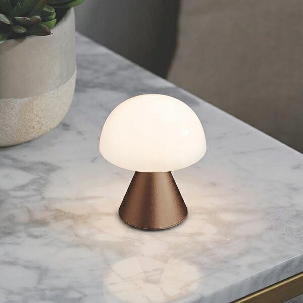 Lampka biurkowa Lexon Lexon Mina Mini LED Lamp Brown LH60BZ