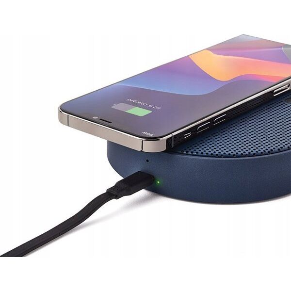 Głośnik Lexon Lexon Oslo Energy+ 10W wireless charger with bluetooth speaker dark blue/dark blue LL141DB