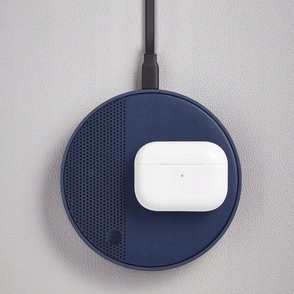 Głośnik Lexon Lexon Oslo Energy+ 10W wireless charger with bluetooth speaker dark blue/dark blue LL141DB