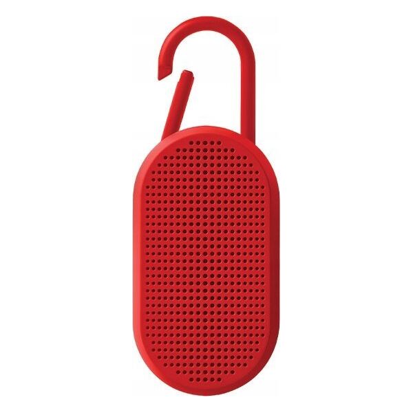 Głośnik Lexon Lexon Mino T Waterproof Speaker with Stand and Carabiner Red LA124R9