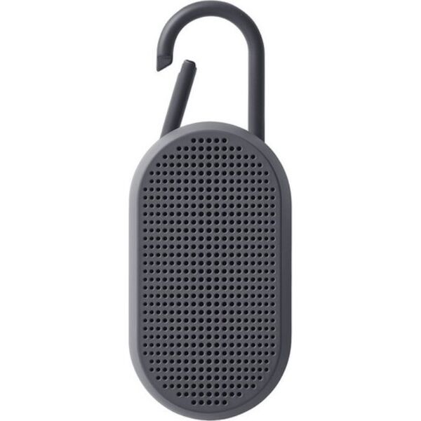 Głośnik Lexon Lexon Mino T Waterproof Speaker with Stand and Carabiner Gray/Grey LA124G